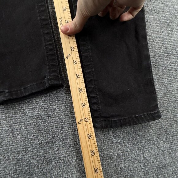TRUE RELIGION JENNIE Curvy Mid Rise Skinny Black Jeans Women Size 29 Stretch - Picture 8 of 15